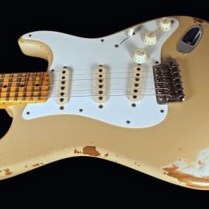 2015 Fender Stratocaster 1956 Custom Shop 56 Strat Heavy Relic Desert Sand image 2