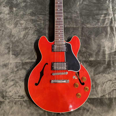 Gibson Custom Shop ES-335 '63 1963 Block Reissue Gloss Cherry | Reverb