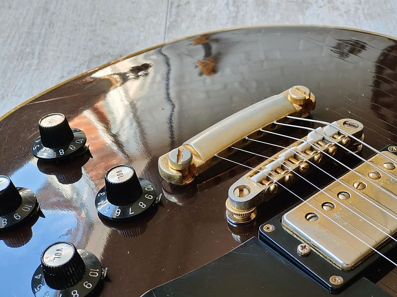 1970's Roje (Zen-On) Japan Les Paul Custom (Brown) | Reverb