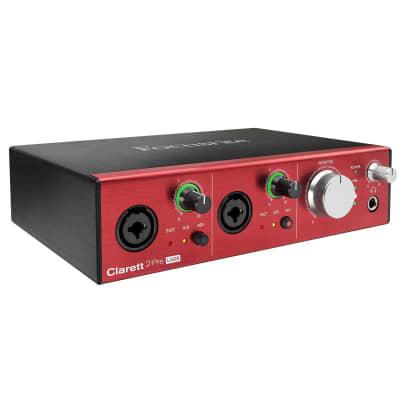 Focusrite Clarett 2Pre USB 10-In/4-Out Studio Recording Audio Interface Package image 4
