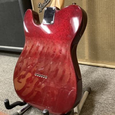 1995 Fender Telecaster "Partscaster" Red Sparkle Body, James Burton Neck image 8
