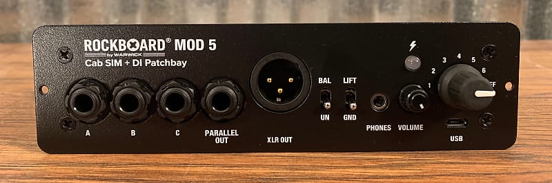 Warwick Rockboard MOD 5 TRS Direct Box DI Speaker Simulator Guitar Effect Pedalboard Patchbay Module image 1