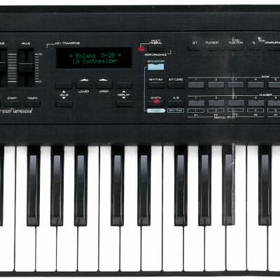 Roland D-20 61-Key Multi-Timbral Linear Synthesizer / Multitrack Sequencer 1988 - 1992 - Black