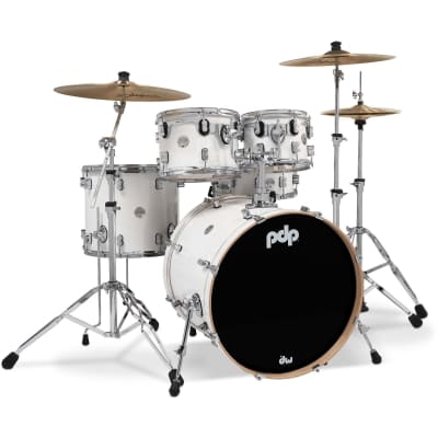 Pacific Drums & Percussion Concept Maple 5-Piece Shell Pack - Pearlescent White image 1