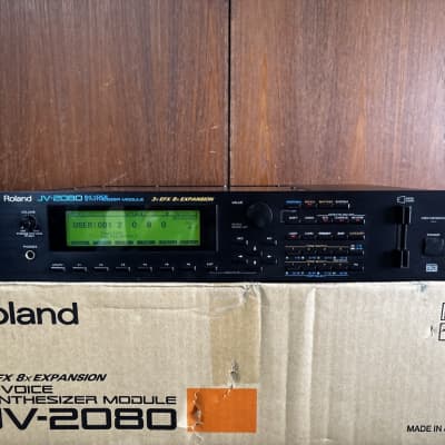 Roland JV-2080 64Voice Synthesizer Module new internal battery!! w/ box 100-240V