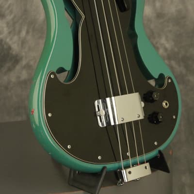 RARE 1960's Ampeg AEB-1 Scroll Bass original BLUE + BLACK!!! image 8