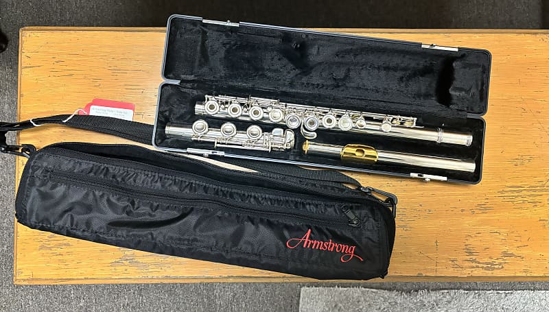Armstrong 800BEF Step-Up Model Split E Open-Hole Flute with B Foot, Offset G 2010s - Sterling Silver image 1