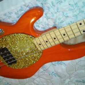 Spring Time!!!  Ernie Ball     STING RAY     discontinued color RED /Orange FUNK MACHINE!! image 15