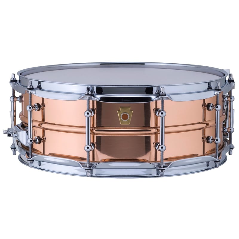 Ludwig LC660T Copper Phonic 5"x 14" Smooth Shell Snare Drum with Tube Lugs image 1