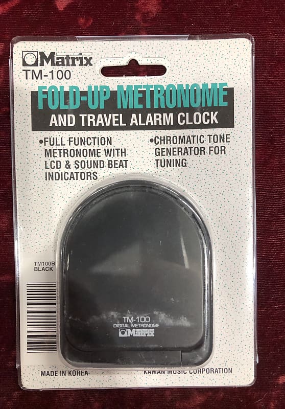 *Old/New Stock*  Matrix TM-100 Fold-Up Metronome/Tone Generator/Alarm Clock image 1