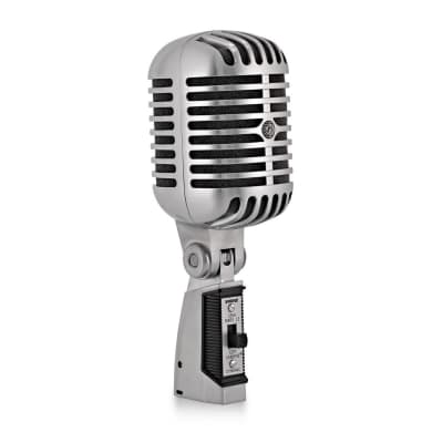 Shure 55SH Series II Iconic Microphone - Vintage Style, Rich Sound Quality, Rugged Construction, Shock-Mounted Noise Reduction for Vocals & Instruments-Perfect for Live Performances & Studio Recording