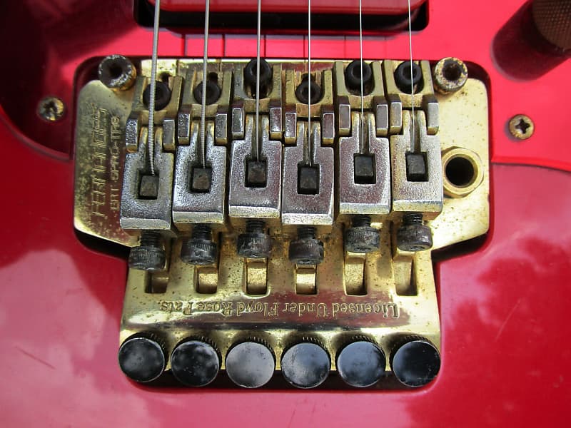 Fernandes LA-85 KK Guitar, 1990's, Red, Coil Tap, Gig Bag Fernandes LA-85 KK Guitar, 1990's, Red, Coil Tap, Gig Bag
