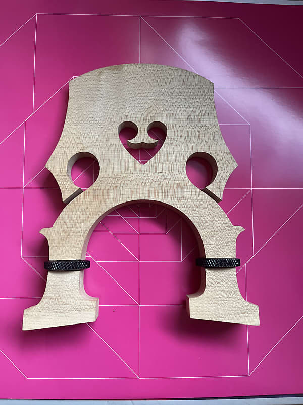 Gollihur adjustable Upright bass bridge 3/4 uncut adjustable Reverb