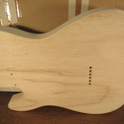 2001 Warmoth T157 Tele Body & Tele Neck With Custom EC Contour Original Boxes & Paperwork image 4