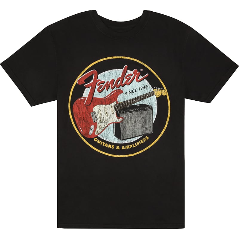 Fender 1946 Guitar Amp T-Shirt XXL - T-Shirt | Reverb