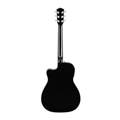 Fender CC-60SCE Concert 6-String Acoustic Guitar (Black) image 7