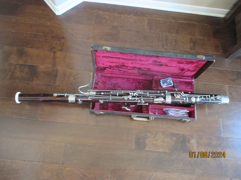 Linton brand Wood bassoon with case and bocal. Made in USA Reverb