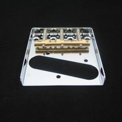 Bridge Plate w/Compensated Brass Saddles for Fender Telecaster Tele Style Guitar image 2