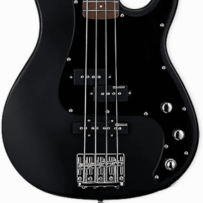 ESP LTD ESP LTD AP Series AP-204 Bass Guitar Black Satin w roasted jatoba board for sale