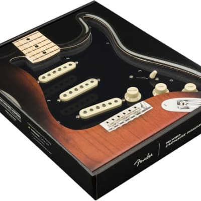 Fender Pre-Wired Strat Pickguard, Tex-Mex SSS, Black 11 Hole PG MODEL 0992343506 image 3