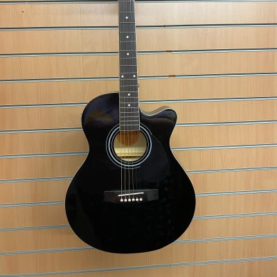 Freshman Chicago Electro-Acoustic Guitar Black for sale