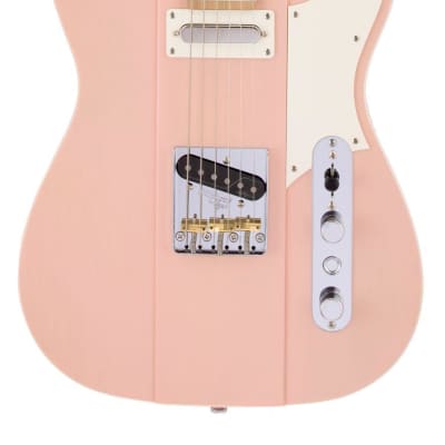 Reverend Greg Koch Signature Gristlemaster Solidbody Electric Guitar - Transparent Orchid Pink image 1