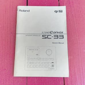 ROLAND SC-33 Sound Canvas MIDI Sound Module - Exc. Cond
