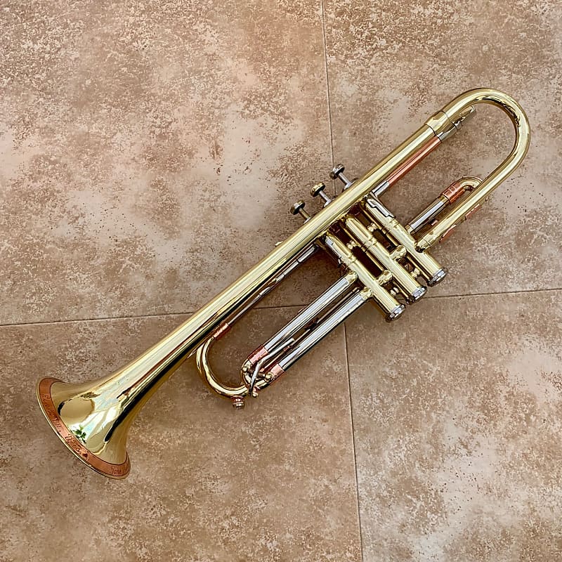 Getzen Super Deluxe Trumpet Tone Balanced 1950 s Brass Copper Nickel Reverb