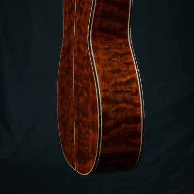 Santa Cruz OM-45 Renaissance Cedar and ‘The Tree’ Mahogany Custom with Japanese Awabi Pearl NEW image 24