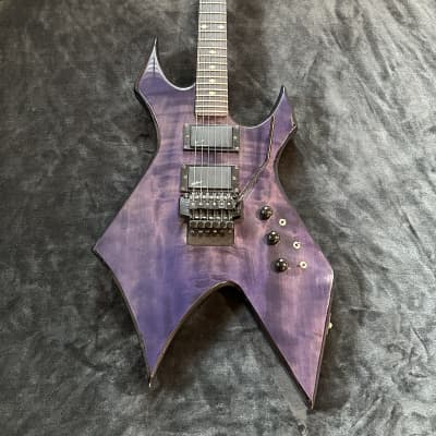1989 B.C. Rich Warlock N.J. Series Midnight Purple Floyd Rose Electric Guitar image 1