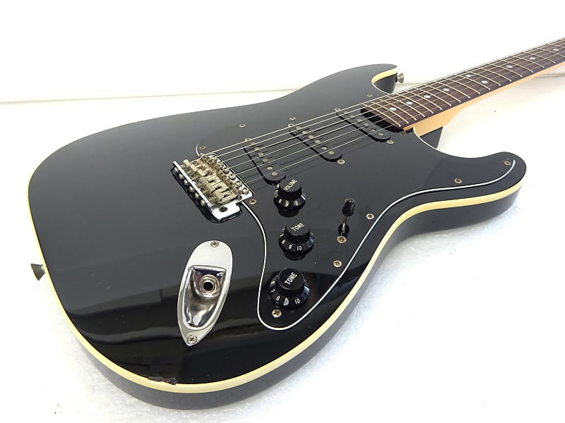 Fender Japan Aerodyne Stratocaster AST Black Matching Head MIJ T Serial