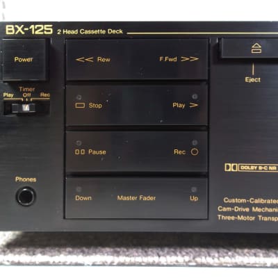 1985 Nakamichi BX-125 Stereo Cassette Deck Low Hours 1-Owner New Belts & Serviced 03-14-2024 Excellent Condition #297 image 2