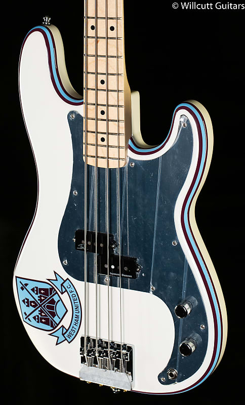 Fender Steve Harris Precision Bass Maple Fingerboard Olympic White (195) image 1