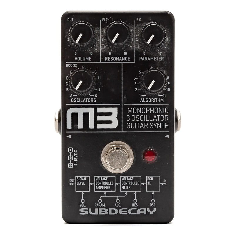 Subdecay M3 Monophonic Synth Pedal USED Reverb
