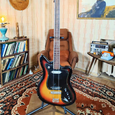 Musima De Luxe 25v Vintage Bass Guitar Jazz Master Jaguar Rare Ddr Gdr Ussr image 2