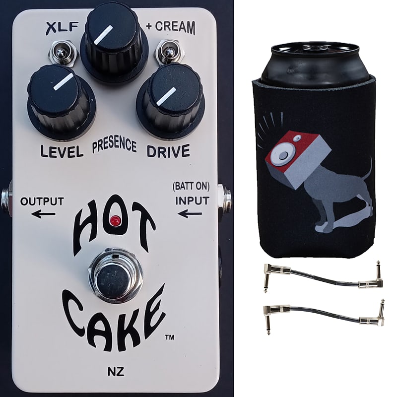 Crowther Audio Hotcake Guitar Effects Pedal w/ Patch Cables & Reverb