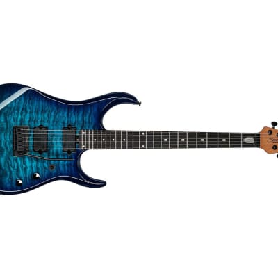 Sterling by Music Man JP150D Quilted Maple - Cerulean Paradise image 4