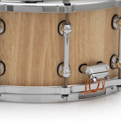 Pearl StaveCraft 14"x6.5" Thai Oak Stave Snare Drum Hand-Rubbed Natural Finish | Authorized Dealer image 3