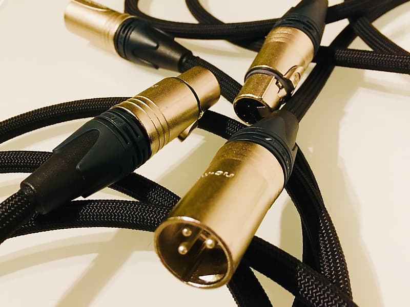 Pinetree Audio BlackGround Balanced XLR Cables 2ft.  			