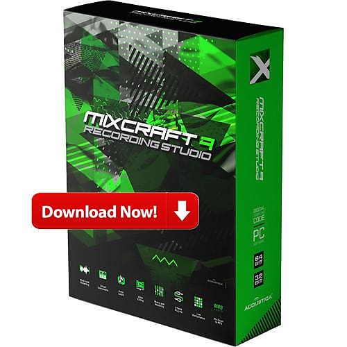 New Acoustica Mixcraft 10 Recording Studio Music Production Software for PC  (Download/Activation Card)