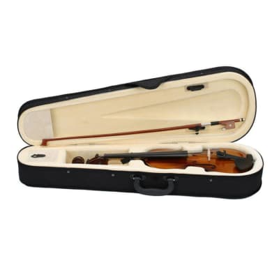 OEM 4/4 Natural Acoustic Violin Fiddle with Hard Case, Bow, Rosin Full Size for beginners 2023 - Wood image 5