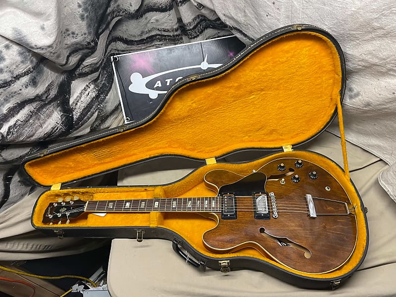 Gibson ES-335TD ES-335 TD Semi-Hollowbody Guitar with Case 1974-1975 Walnut image 1