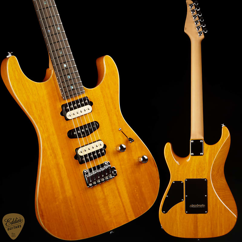 Suhr Standard Roasted/White Limba - Trans Amber | Reverb