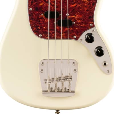Squier Classic Vibe '60s Short-Scale Mustang Bass, Laurel FB, Olympic White image 2