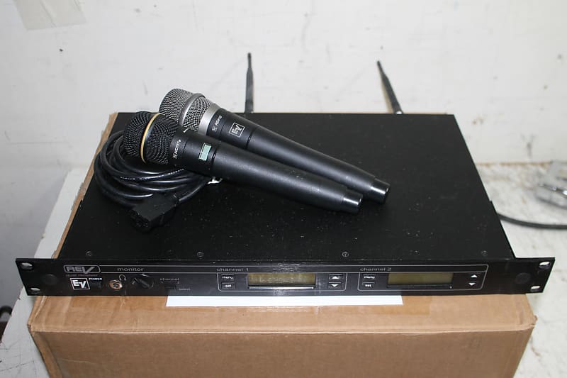 Electro-Voice REV D Dual Wireless Receiver w/ (2) HH mics | Reverb