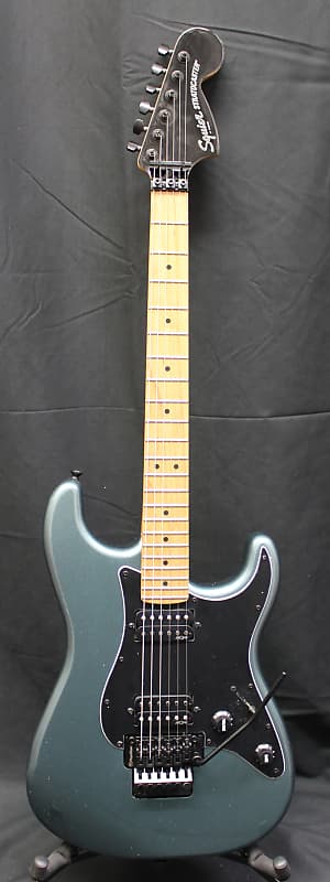 Squier Contemporary Stratocaster HH FR Roasted Maple Gunmetal Metallic Electric Guitar image 1