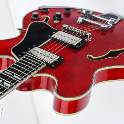 Eastman T486B Cherry Red Bigsby image 9