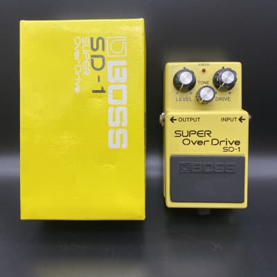 BOSS SD-1 Super Over Drive　85年製　日本製　箱付 BOSS SD-1 Super Overdrive 1985 Vintage Guitar Pedal Made in