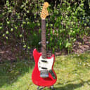 Fender Mustang 1966 Red Original Finish Guitar + Seymour Duncan Antiquity Pickups