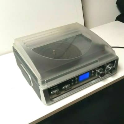 Brookstone iConvert USB SD Turntable Record Player Tuner Reverb